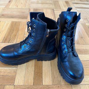 Shein black lightweight combat boots